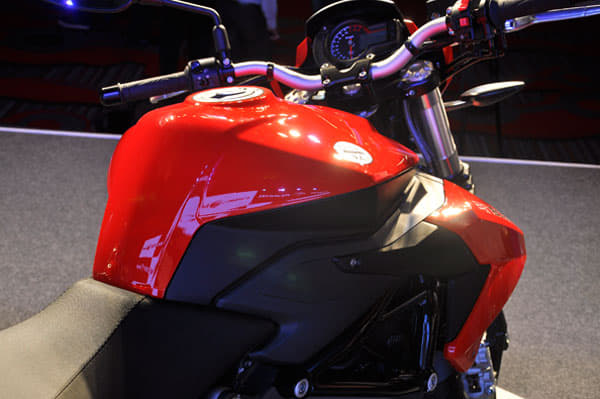 It geta a has a 15 litre fuel tank.