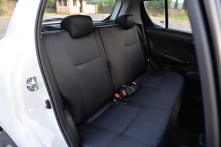 New Swift ZDi rear seat.