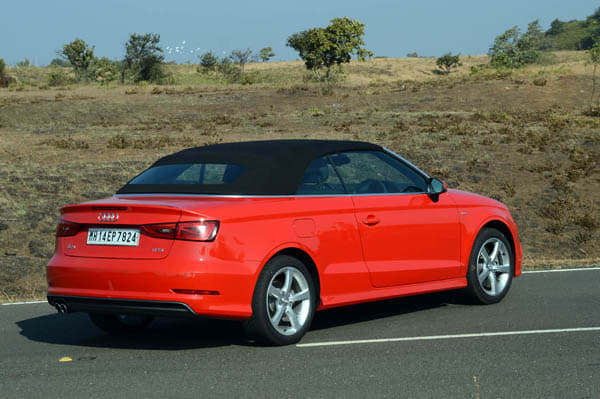 From the rear too, it is very clearly an Audi A3.