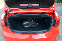 320-litre boot volume is not too bad for a compact convertible. Wide and long enough, but not a lot of depth.