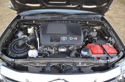 The Fortuner now comes with two diesel engine options, a 3.0-litre pictured) and a new 2.5-litre motor as well. 