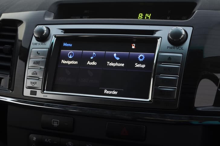 A touchscreen DVD display with navigation system equipped with voice-commands is standard on this variant.