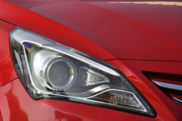 The older Verna’s swept-back headlamps have made way for a more angular pair.
