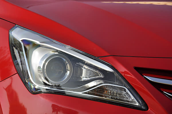 The older Verna’s swept-back headlamps have made way for a more angular pair.