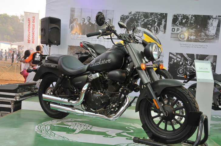 The Blackster seen in an all matt black paint scheme at the Benelli
umbrella at IBW 2015.
