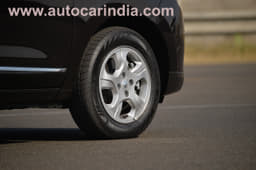 The dwarfed 15-inch wheels emphasise the mass of the car.