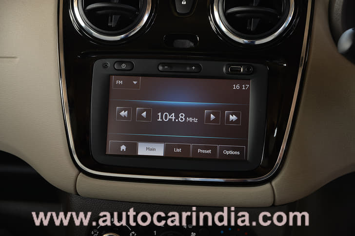 Touchscreen infotainment standard on higher variants. 