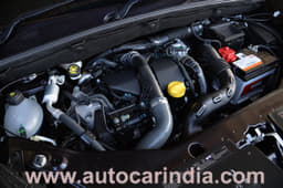 Duster’s 108.5bhp diesel mated to a six-speed manual, feels peppy in the Lodgy.