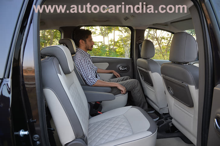 Middle seats not as comfy as front but not too bad; bench option available too.