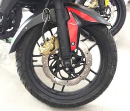 Large, 280mm disc up front offered to ensure good braking manners.