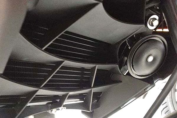 Stylish radiator cover. 