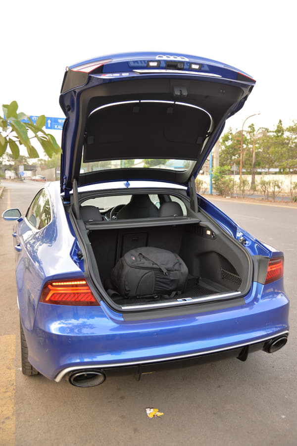 Large liftback boot really aids practicality. Watch out for the tall opening height though.