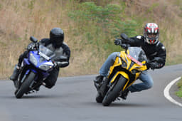 When we were at the twisties, both motorcycles proved capable enough. Rewarding when pushed to the limit. 