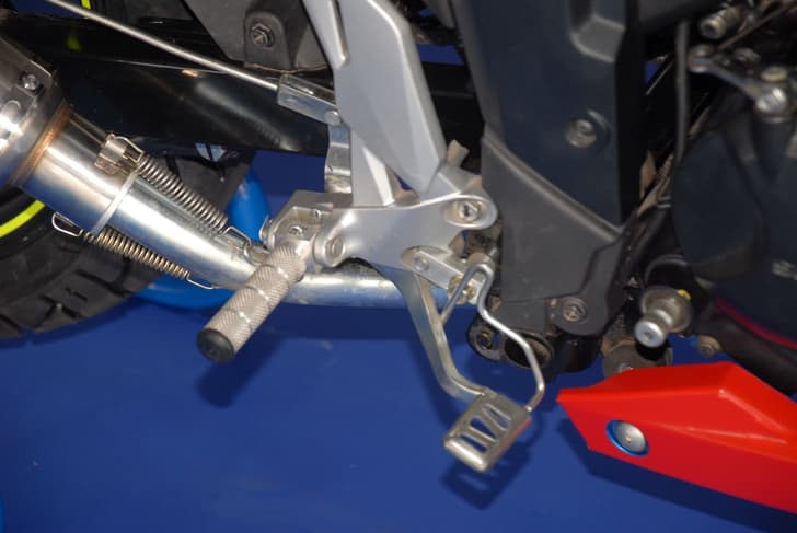 Lightweight and alloy foot rests make way here.