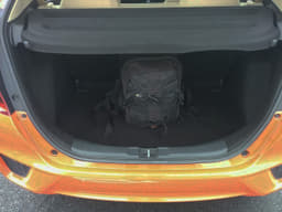 The boot doesn't feel as spacious as it looks from the outside; suspension towers eat into space.