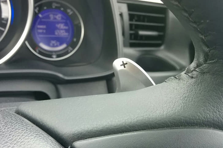 The new Jazz automatic comes with paddle shifts. 