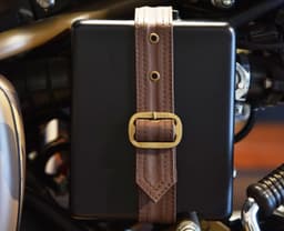 The leather belt holding the airbox in place is a nice touch.