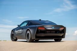 BMW's hydrogen fuel cell-powered i8 research vehicle photo gallery