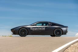BMW's hydrogen fuel cell-powered i8 research vehicle photo gallery