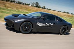 BMW's hydrogen fuel cell-powered i8 research vehicle photo gallery