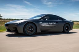 BMW's hydrogen fuel cell-powered i8 research vehicle photo gallery