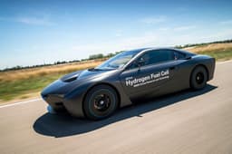 BMW's hydrogen fuel cell-powered i8 research vehicle photo gallery