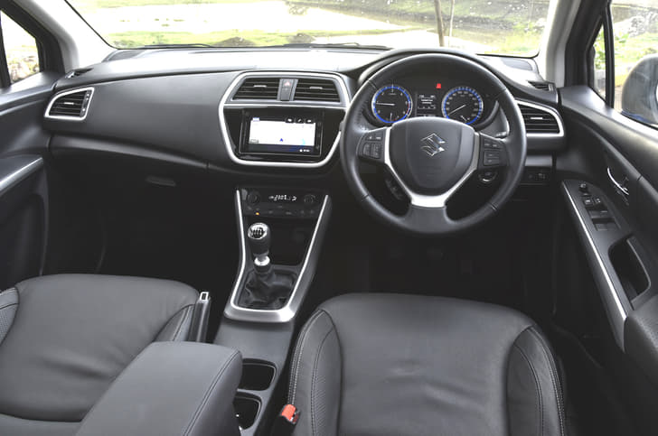 The dashboard of the S-Cross is simplistic and clutter-free. 