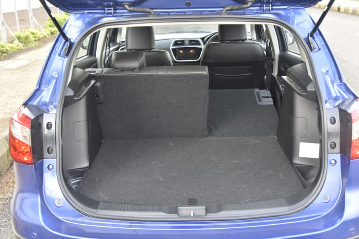The S-Cross offers 353 litres of boot space which can be increased to 375 litres by the split folding seats.