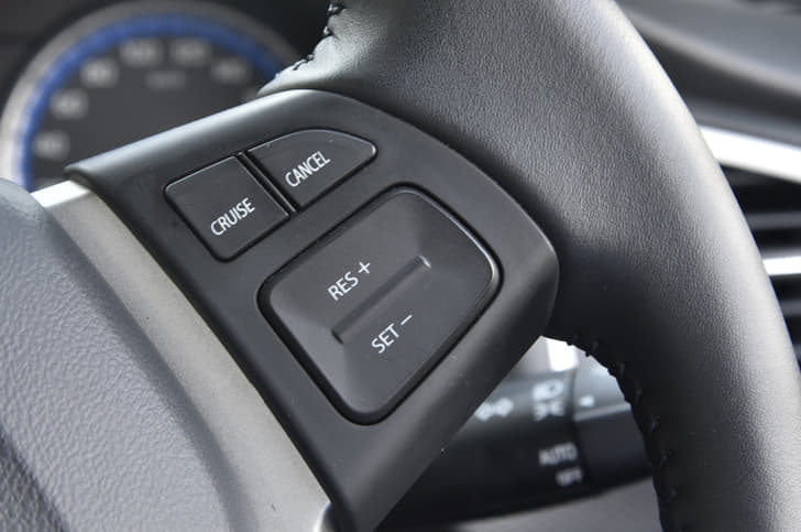 The top-spec S-Cross is equipped with Cruise control.