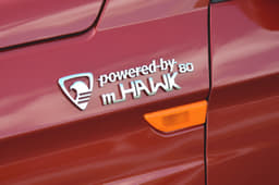 The mHawk80 engine is related to both the Quanto’s 1.5-litre three-cylinder unit, and the Scorpio’s 2.2-litre, four-cylinder motor.
