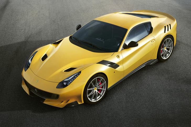 Ferrari F12 TDF full aerial view.