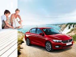 Bold creases are seen along the flanks, on the roof and the bonnet of the Tipo.