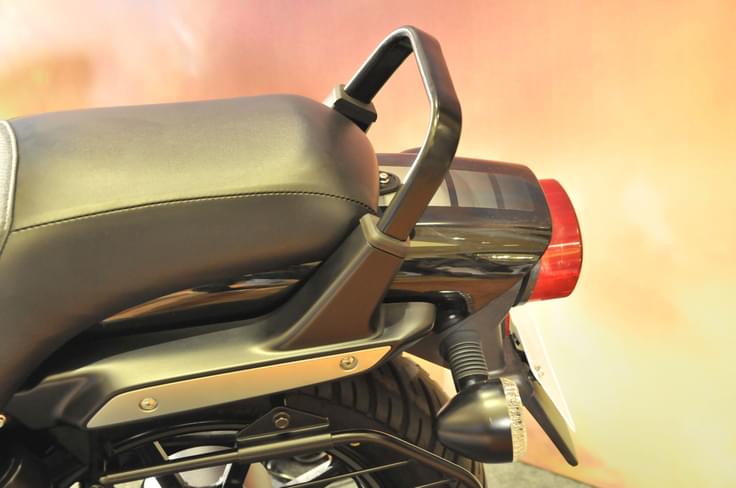 Being an Avenger Street, the 150 doesn’t get a pillion backrest. Being an Avenger Street, the 150 doesn’t get a pillion backrest.
