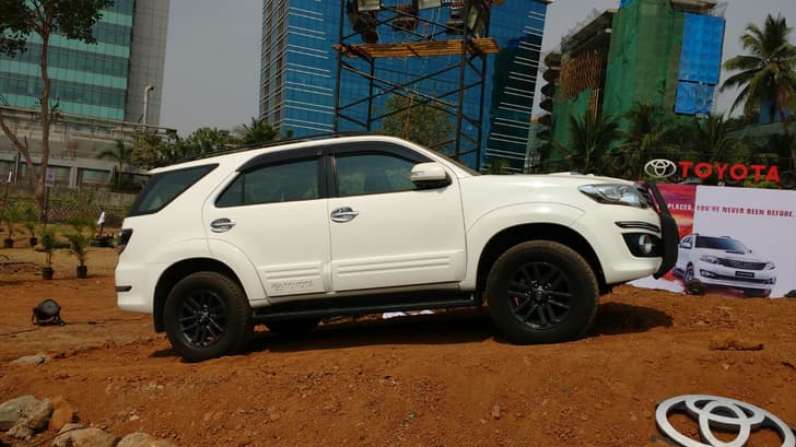 Toyota Fortuner off-road event. 