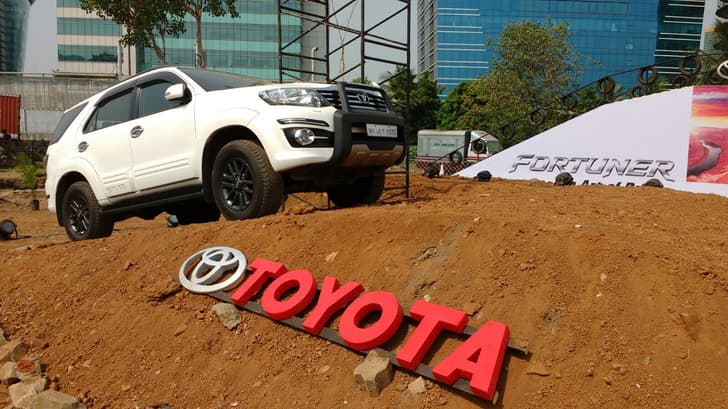 Toyota Fortuner off-road event. 