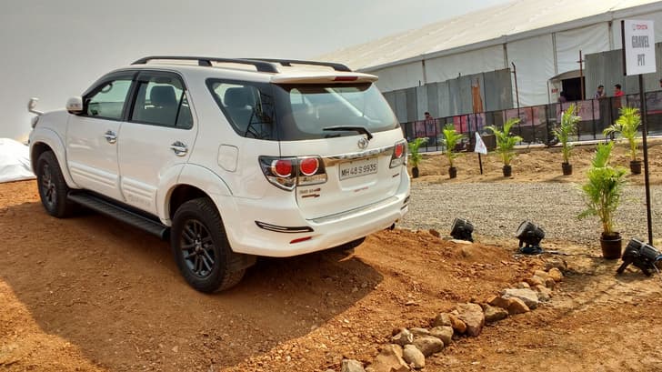 Toyota Fortuner off-road event. 