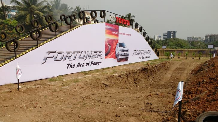 Toyota Fortuner off-road event. 