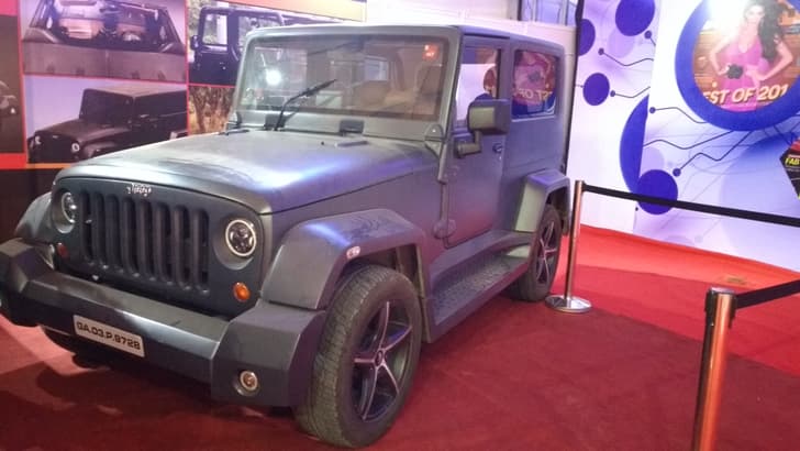 Modded Mahindra Thar. 