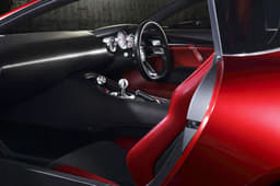 Mazda RX Vision Concept interior left hand side view.