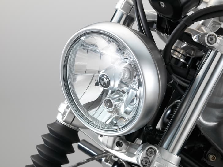 BMW R nineT Scrambler headlight.