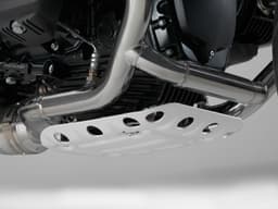Optional bash plate on the BMW R nineT Scrambler.