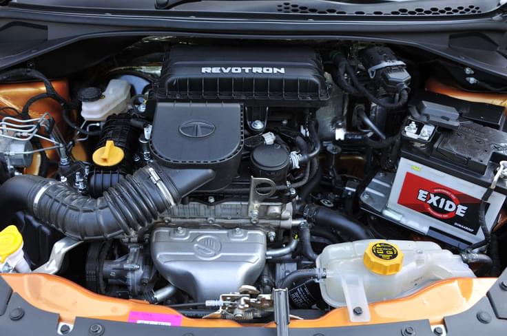 The Tiago gets a choice of two new three-cylinder engines. An all-new 1.2-litre naturally aspirated Revotron motor and a 1.05-litre turbo-diesel unit badged Revotorq. The Tiago gets a choice of two new three-cylinder engines. An all-new 1.2-litre naturally aspirated Revotron motor and a 1.05-litre turbo-diesel unit badged Revotorq.