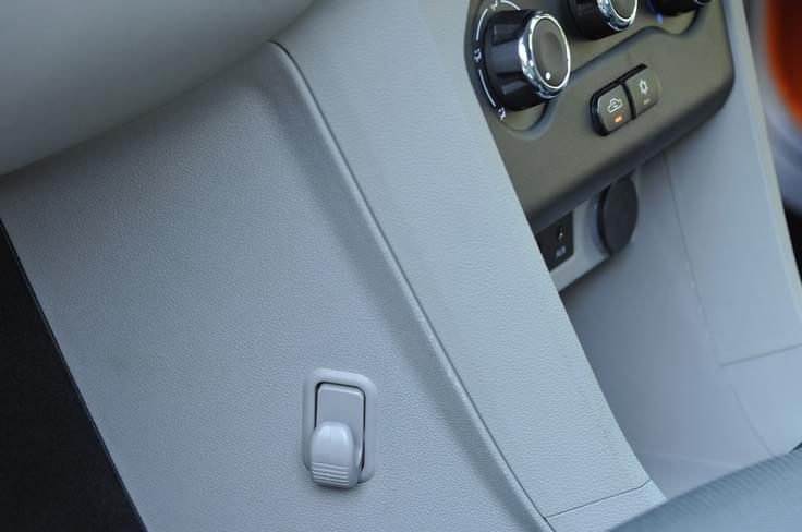 The passenger footwell gets a hook to hang shopping bags. The passenger footwell gets a hook to hang shopping bags.