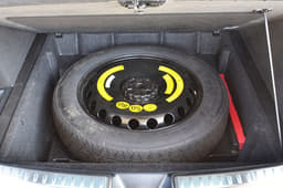 The GLE coupe comes equipped with a space saver.