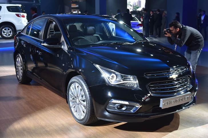 Facelifted Chevrolet Cruze.