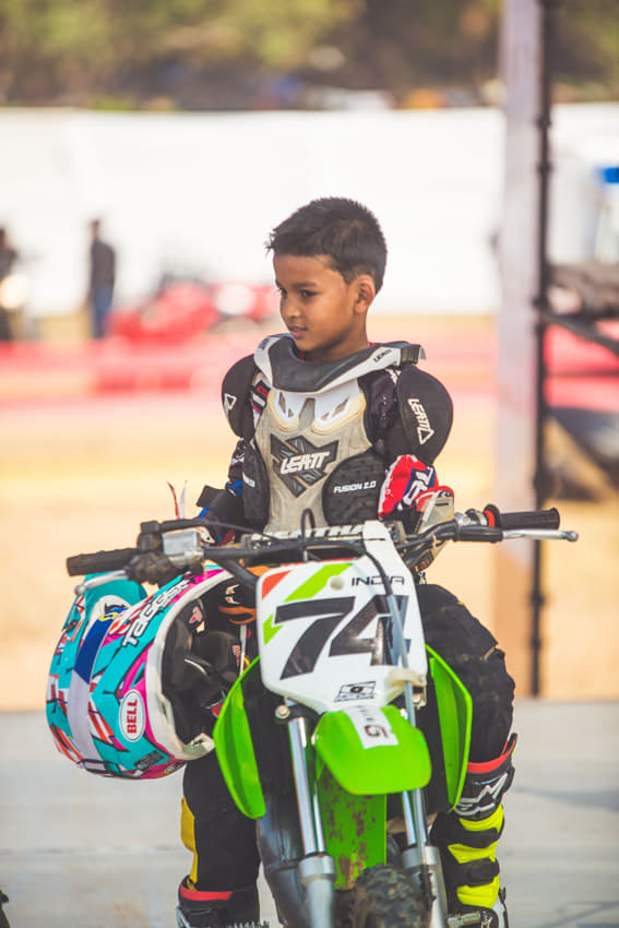 Eight Year old Sarath Chavan wants to be MX World Champion We wish his dream comes true.