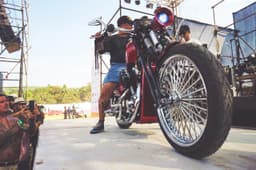 R&G Customs - Crystal Angel - Springer forks were also fabricated in-house.