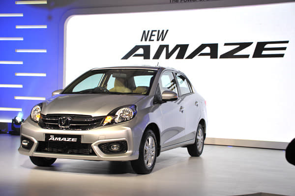 A new split chrome front grille and a larger bumper gives the Amaze a much chunkier look than before.