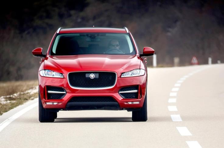 The front of the car has all the beef, with a large grille and air dams, but is instantly recognisable as a Jaguar. The front of the car has all the beef, with a large grille and air dams, but is instantly recognisable as a Jaguar.