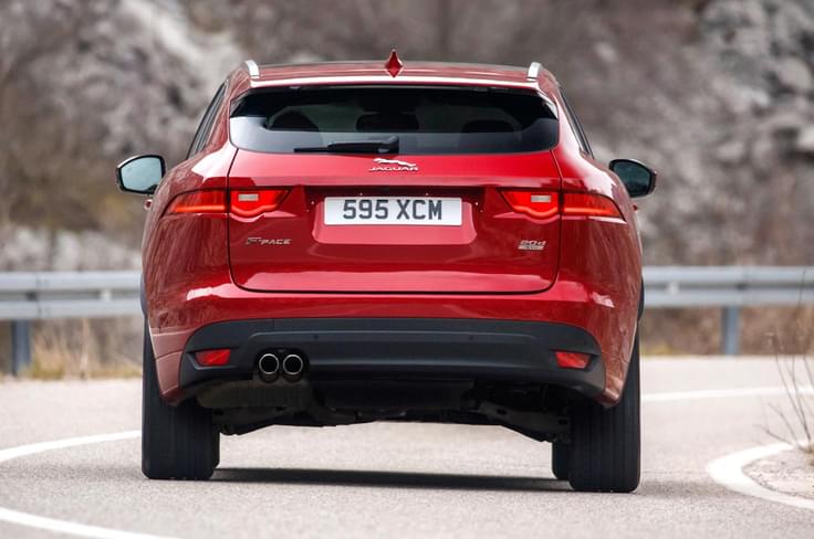 The design cues borrowed from the F-Type are instantly recognisable from the tail-lamps to the roofline. The design cues borrowed from the F-Type are instantly recognisable from the tail-lamps to the roofline.